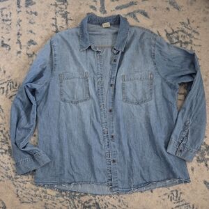 Denim Button-Up